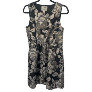 Tabitha Black and Cream Floral Mini Dress